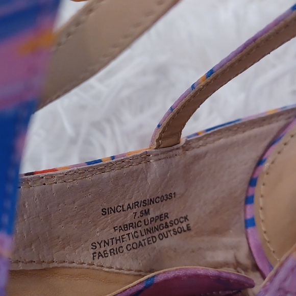 NEW Steve Madden Retro Print Sinclair Satin Rhinestone Strappy Dress Sandals - Picture 16 of 16